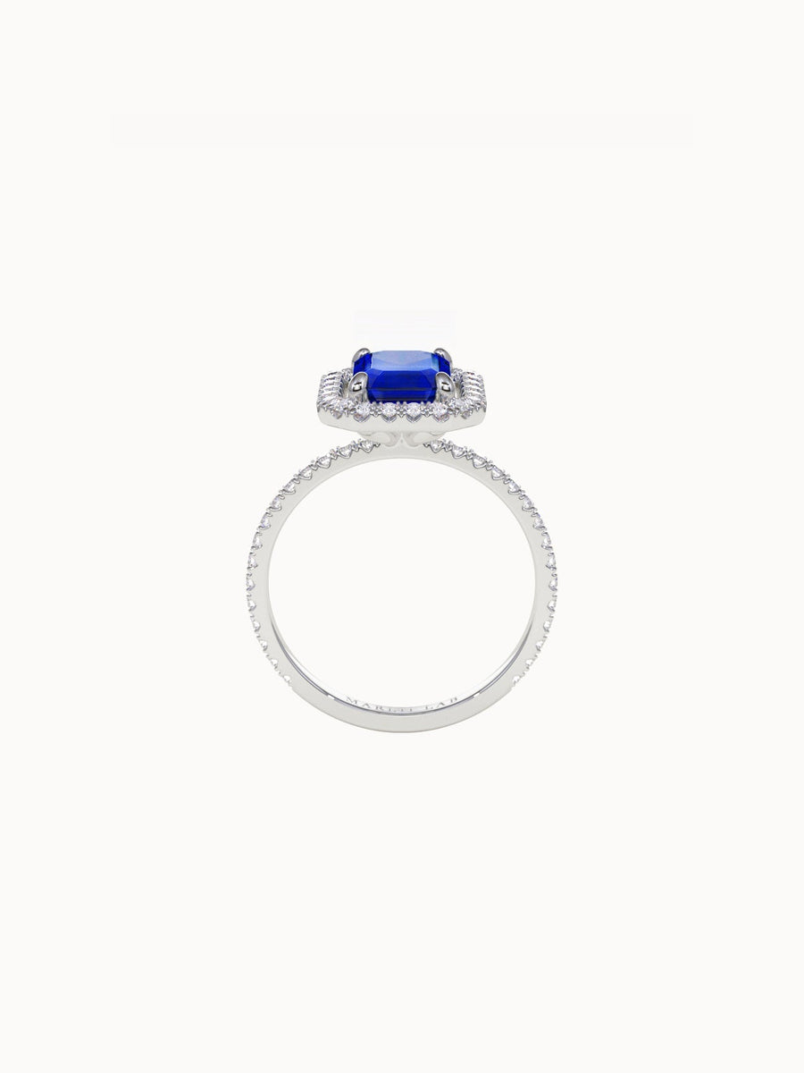 Emerald-Cut-Sapphire-Halo-Engagement-Ring-White-Gold-MARLII-LAB