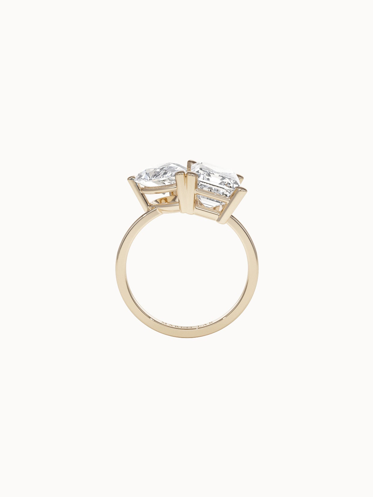 Toi-et-Moi-Diamond-Engagement-Ring-Pear-and-Emerald-Cut-Yellow-Gold-MARLII-LAB