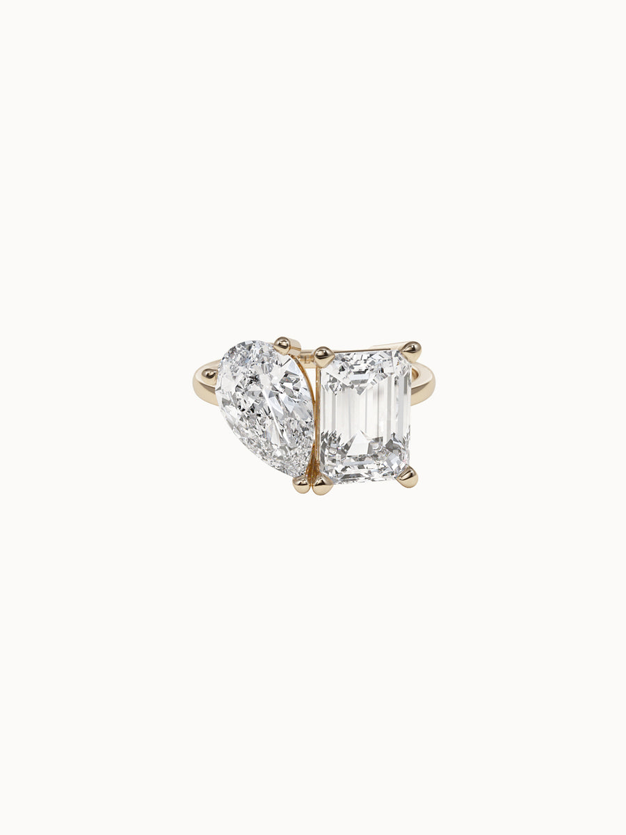 Toi-et-Moi-Diamond-Engagement-Ring-Pear-and-Emerald-Cut-Yellow-Gold-MARLII-LAB