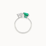 Toi-et-Moi-Emerald-and-Diamond-Engagement-Ring-Pear-and-Emerald-Cut-White-Gold-MARLII-LAB