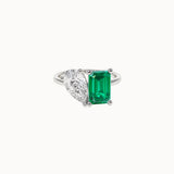 Toi-et-Moi-Emerald-and-Diamond-Engagement-Ring-Pear-and-Emerald-Cut-White-Gold-MARLII-LAB
