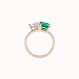 Toi-et-Moi-Emerald-and-Diamond-Engagement-Ring-Pear-and-Emerald-Cut-Yellow-Gold-MARLII-LAB