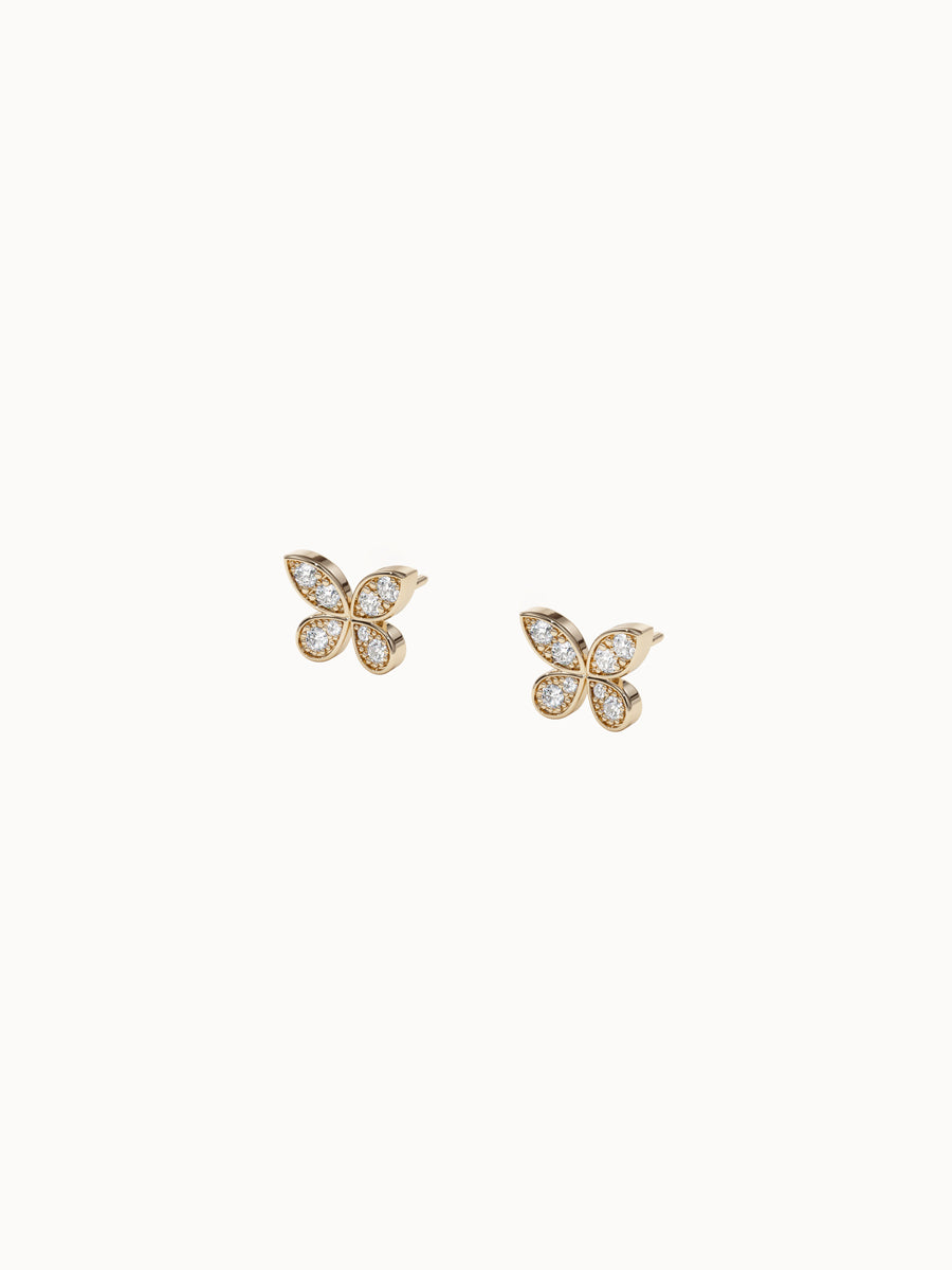 Butterfly-Diamond-Studs-Yellow-Gold-MARLII-LAB
