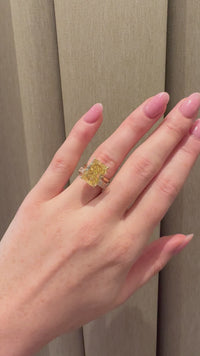 Muse Radiant Yellow Diamond Engagement Ring – MARLII LAB